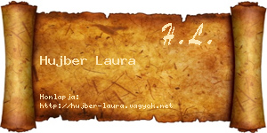 Hujber Laura névjegykártya