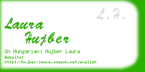 laura hujber business card